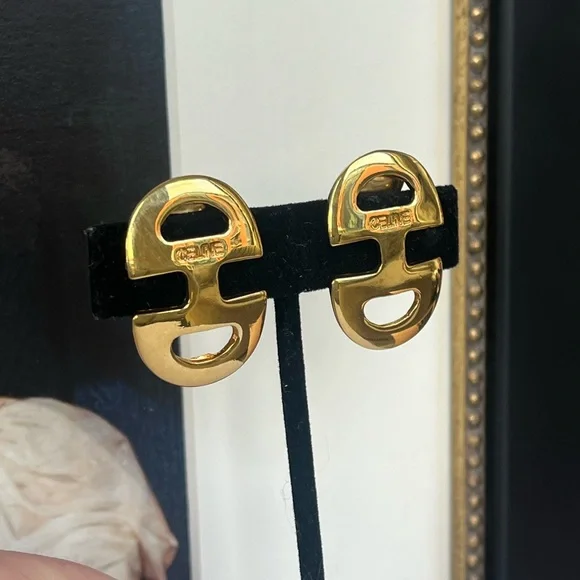 CELINE Vintage Statement Earrings - Picture 4 of 7